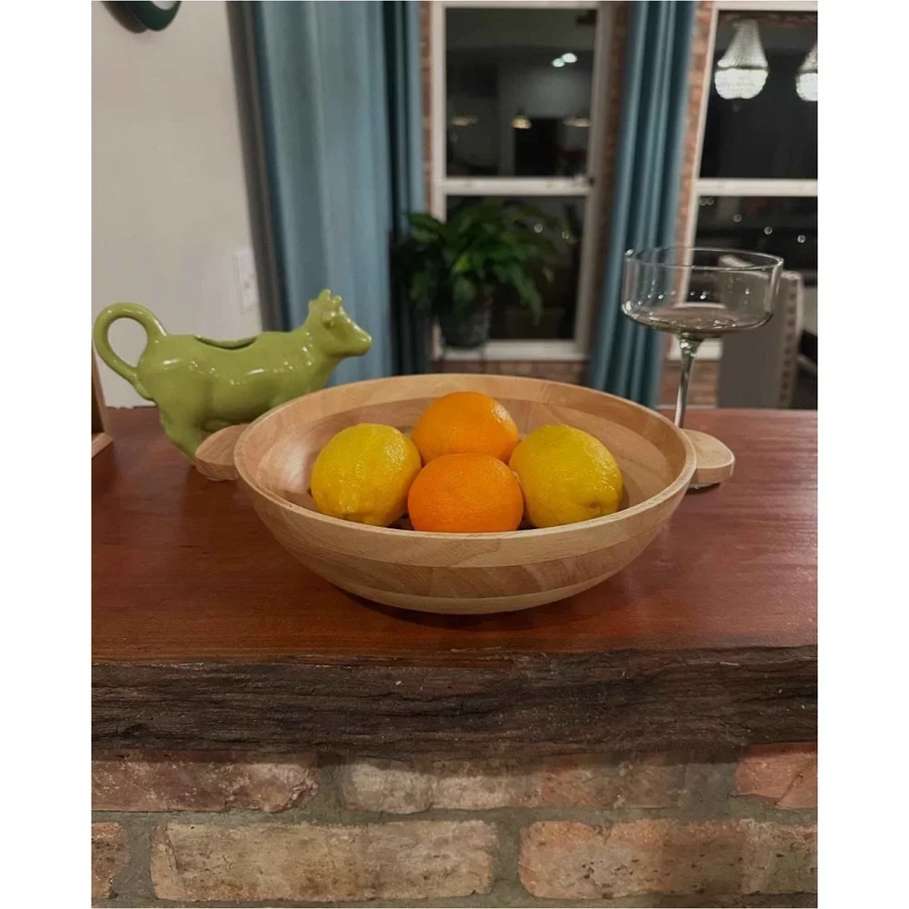 42oz Wooden Harvest Bowl Natural - Hearth & Hand™ with Magnolia